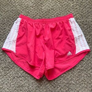 Adidas Women’s Pink & White Brief Lined Shorts